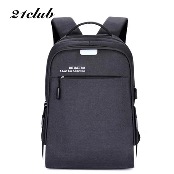 

21CLUB Brand Large capacity Solid Color Simple Waterproof Men's Rucksacks Travel Multifunction Fashion Men's Backpacks
