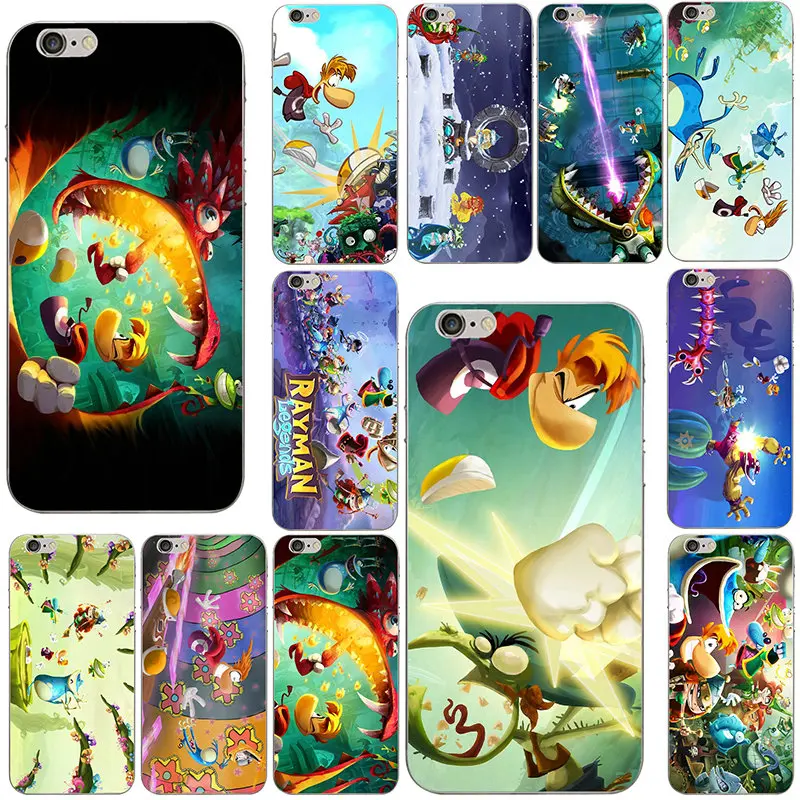 

Soft TPU Silicone Mobie Phone Cases Cover for iphone 7 6S 6 8 Plus 5 5S 5C SE X XR XS Max 4 4S Shell Cartoon Rayman Legends