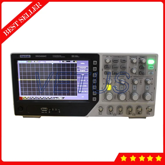 Special Offers Hantek Brand DSO4084C 4 Channel 64k 80MHz Digital Storge Oscilloscope Price with add 1CH Arbitary function waveform generator