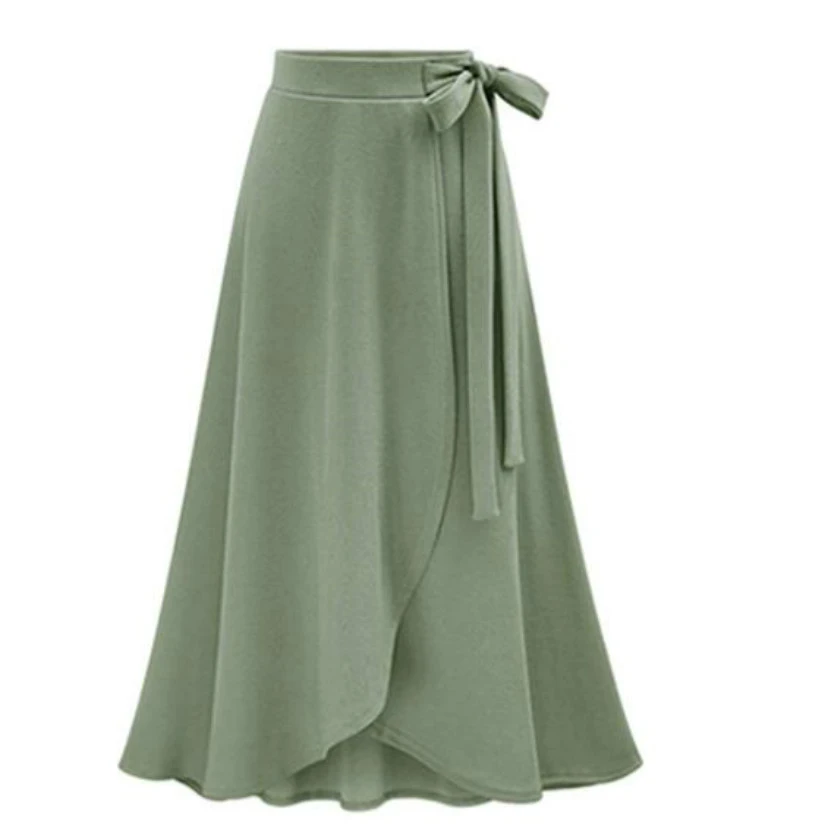 maxi skirt with bow