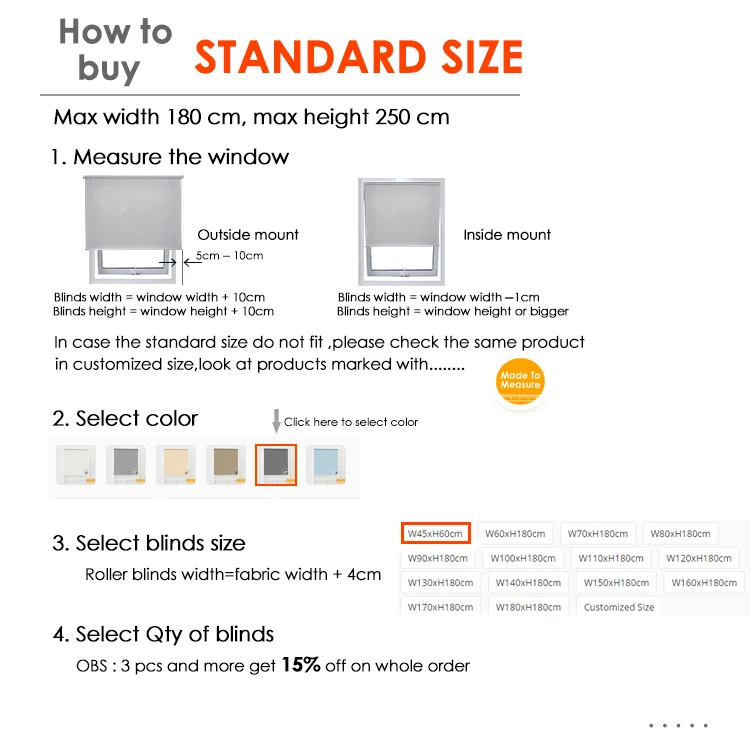 standard size  