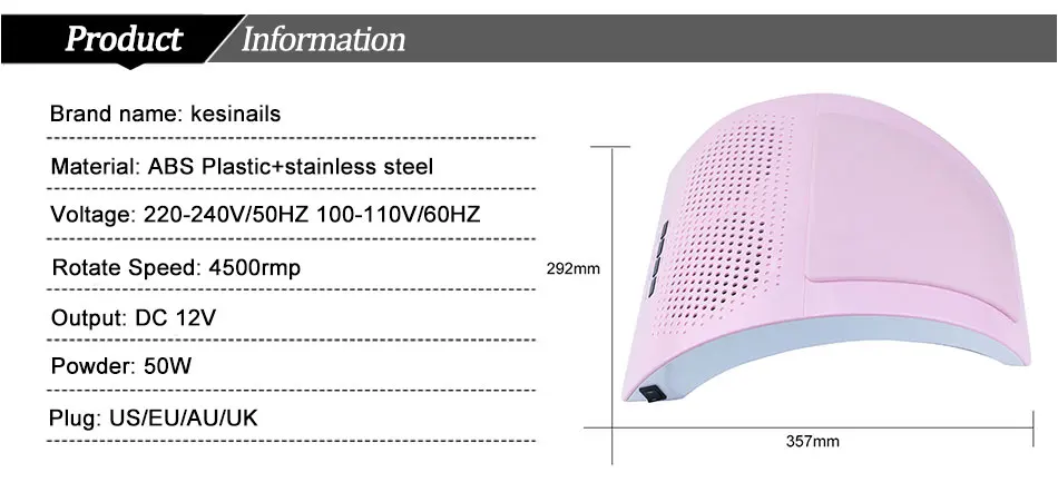 50 Вт салонный всасывающий пылеуловитель УФ гель сушилка машина пылесос дизайн ногтей маникюр салонный пылеуловитель инструмент для коллекционеров светодиодный светильник