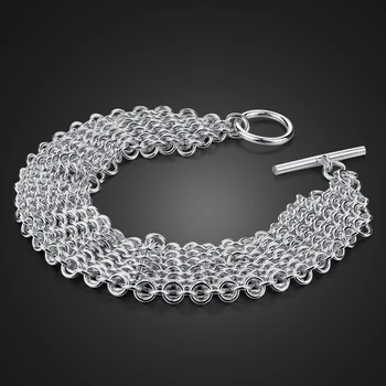 

Quality goods Sterling Silver Bracelet Female models 925 Silver Bracelet Trend Classic chain fashion Bohemia Bracelet