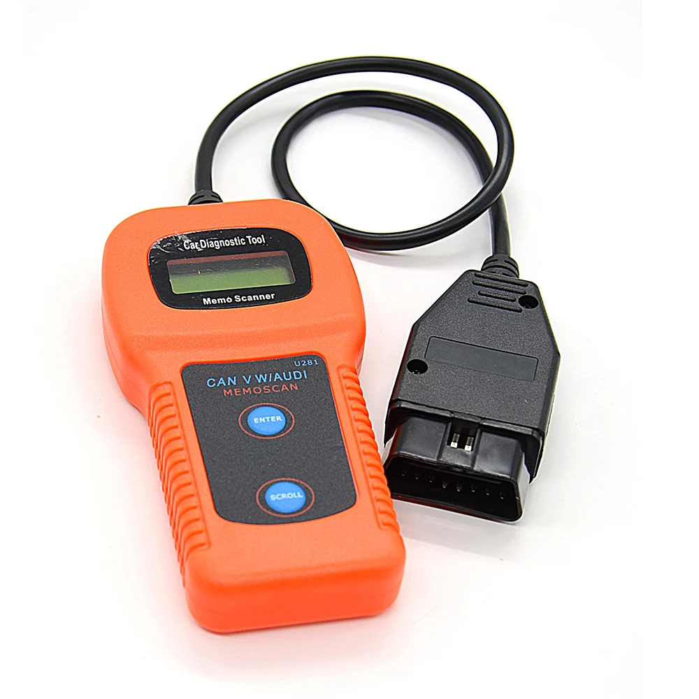U281 Outil de Diagnostic Voiture: Lecteur de Code OBD2 avec Lecture et Effacement des DTC, Compatible Prise OBD 1 & OBD 2