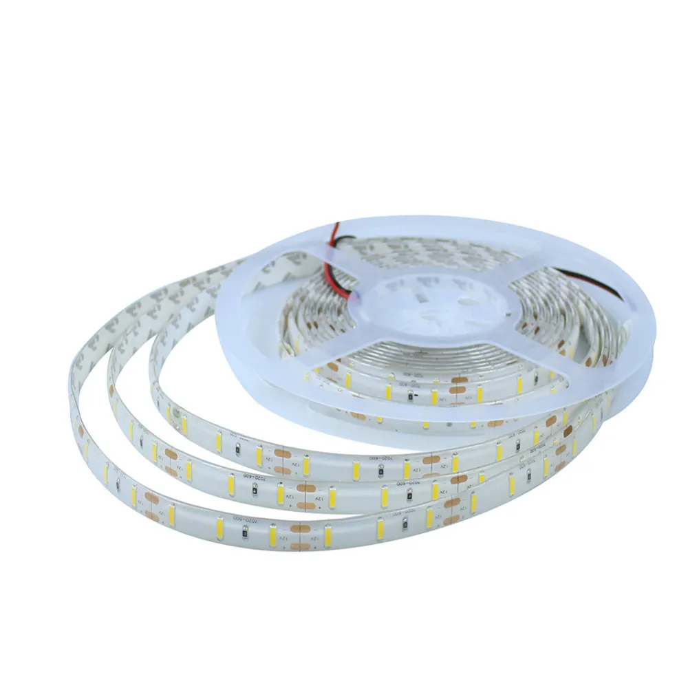 Новая светодиодная лента 7020 SMD 300 светодиодный s/5 M DC12V Белый Крытый водонепроницаемый гибкая лента Светодиодная лента украшение дома лампа