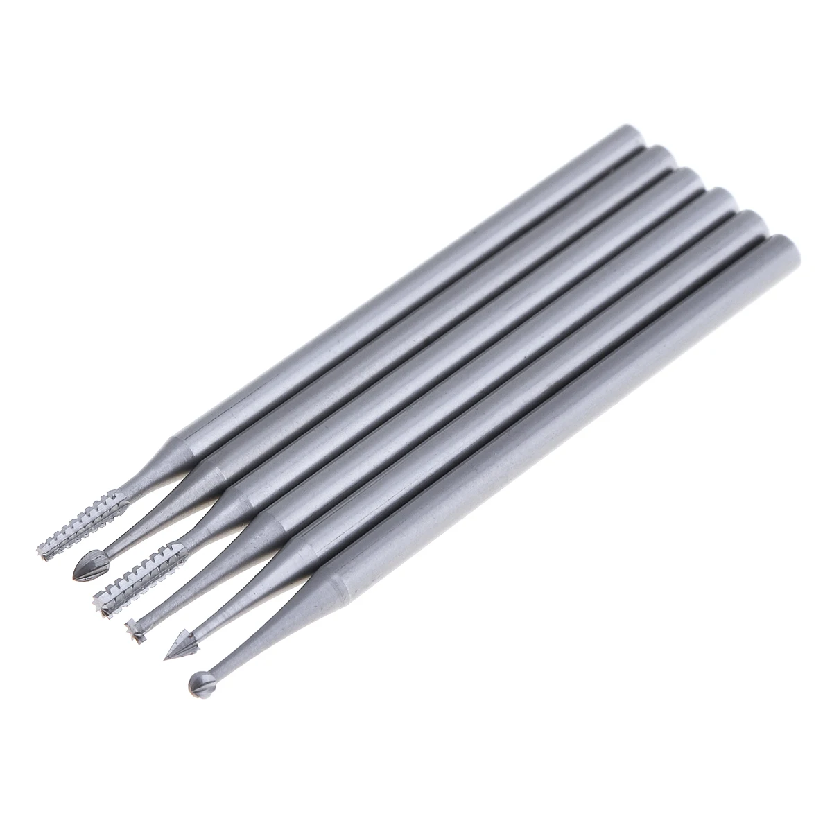 6pcs /lot Tungsten Steel Engraving Cutter with Plastic Box for Wood Carvings / Olive Kernel / Ivory Fruit Hand Tools