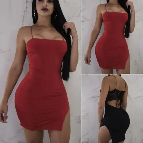 

Women's Bandage Bodycon Sleeveless Evening Party Short Mini Dress