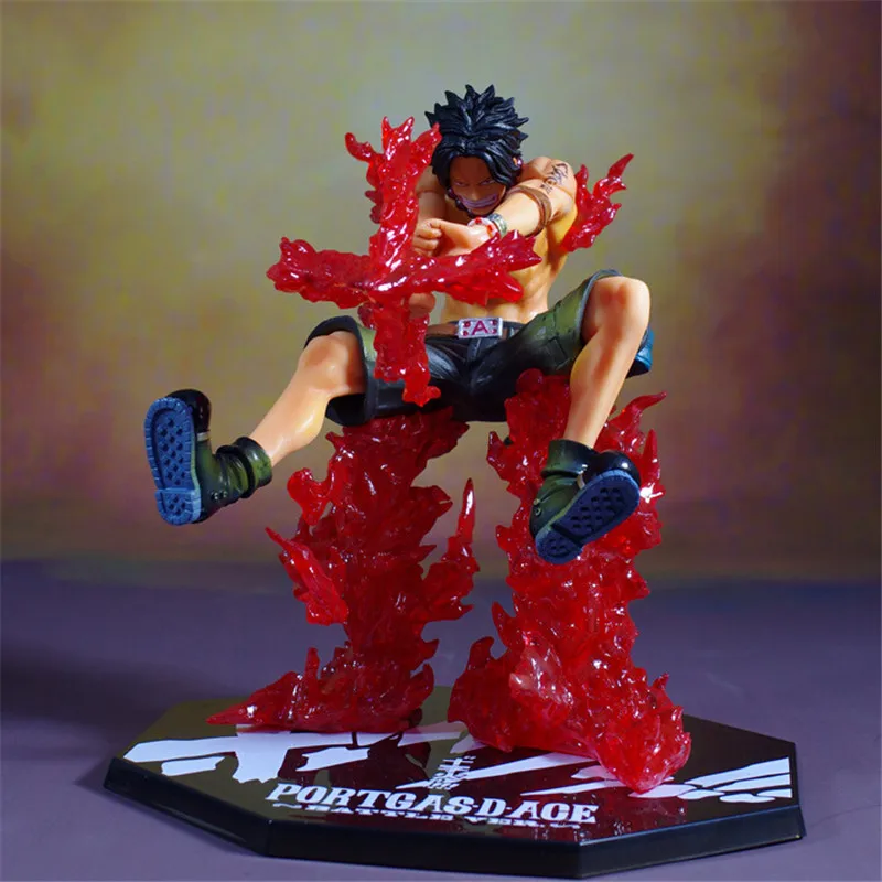 Аниме One Piece Fire Fist Ace-Luffy Brother Portgas D Ace в штучной упаковке ПВХ Фигурки Коллекционная