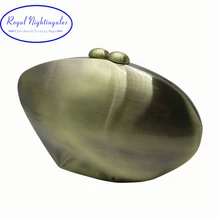 Королевский Nightinglaes металлический жесткий чехол в виде ракушки клатч и вечерние сумки золото/серебро/бронза/Gunmetal для женщин партии выпускного вечера
