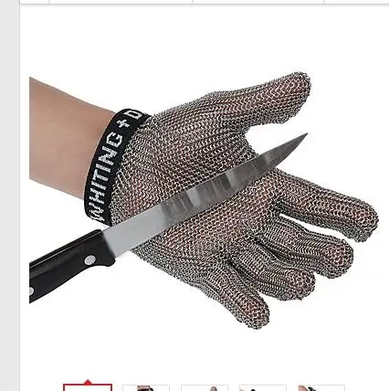 white davis S steel glove