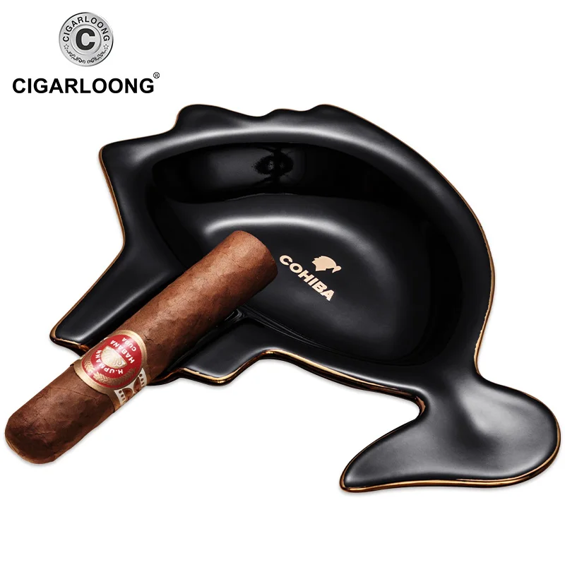 CIGARLOONG пепельница для сигар керамические декоративные подарочные коробки большого диаметра пепельница для сигар сигаретная трубка пепельница 1 слот CE-02