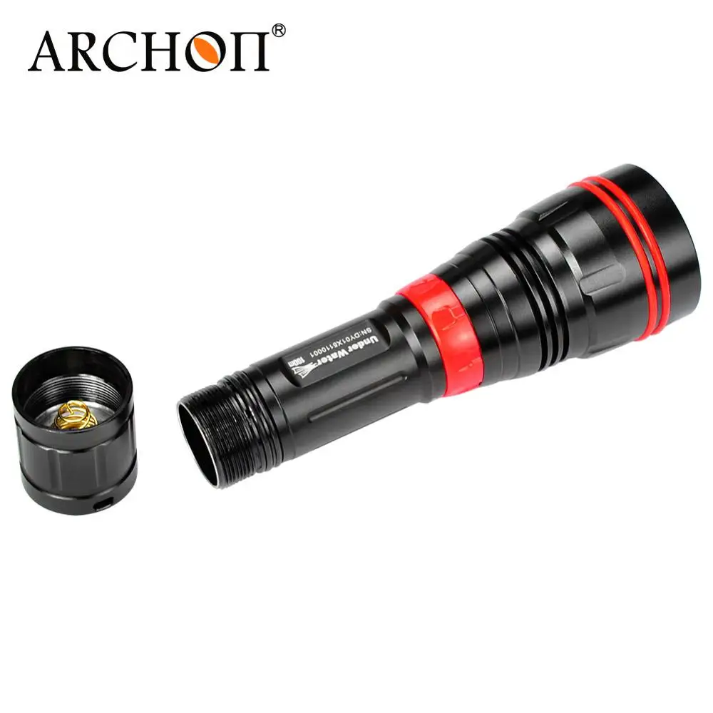 Archon DY01/WY07 CREE светодиодный фонарик для дайвинга фонарь 26650 перезаряжаемая батарея