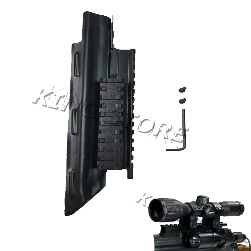 Hunting Tactical AK Receiver Cover w Tri Rail Mounting System for AK 47 for flashlight Laser