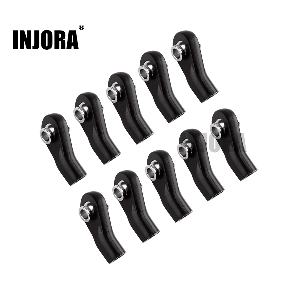 Buy INJORA 10Pcs Plastic M3 Bent Rod End Width Balls