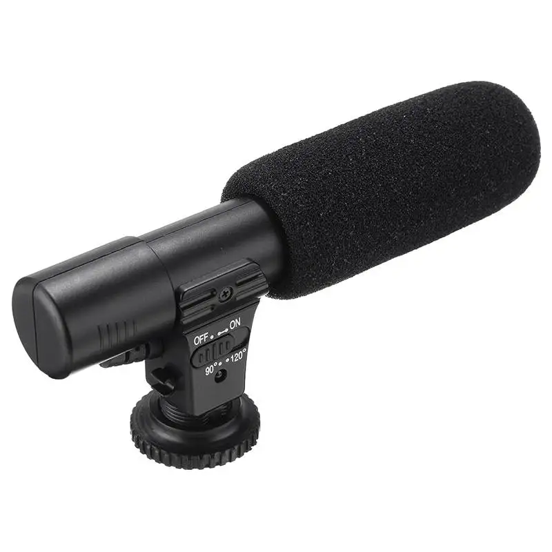 

3.5mm External Stereo Microphone Mic For Canon Nikon DSLR Camera DV Camcorder