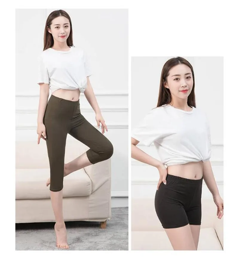 NDUCJSI Fashion Summer Casual Shorts Woman Stretch High Elastic Fitness Shorts Female White Green Sexy Short Candy Color