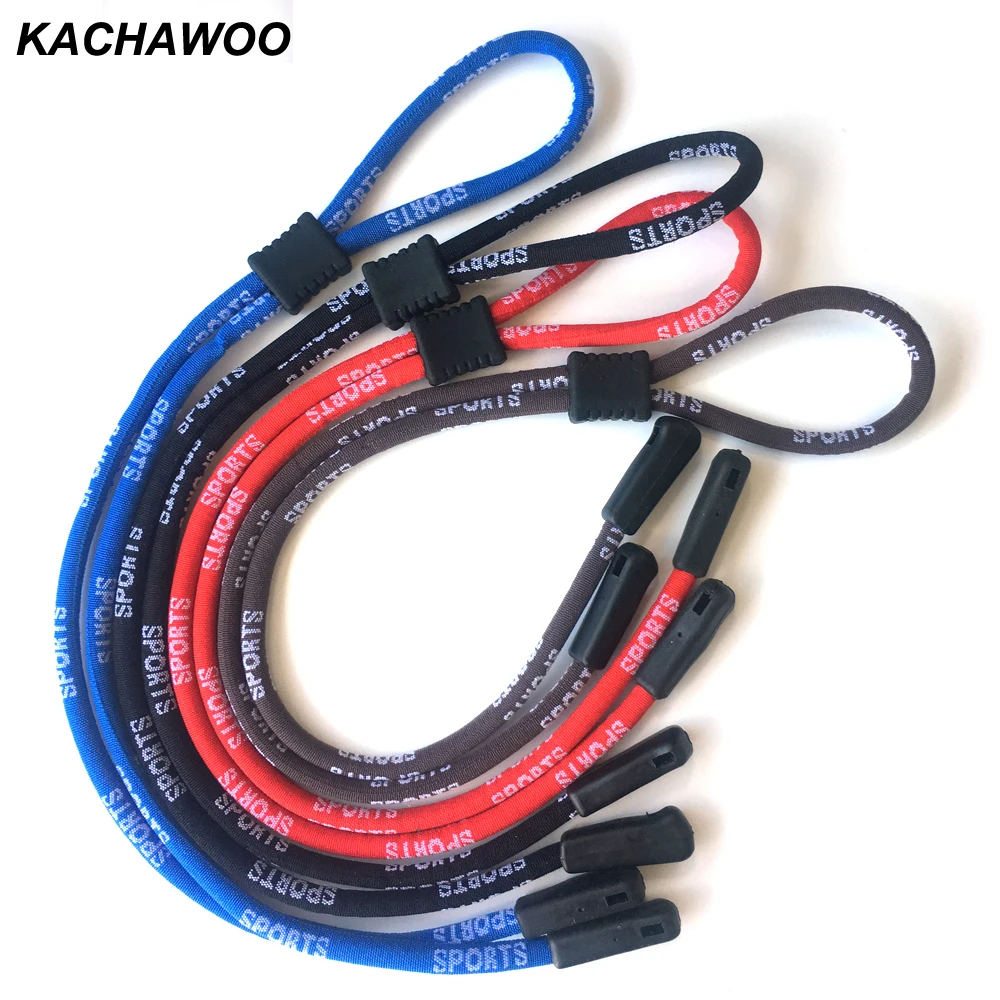 Kachawoo 12 шт. мужские спортивные шнурок для очков силиконовые аксессуары для путешествий на открытом воздухе Мода фиксация шнур на шею