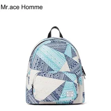 Mr. ace homme повседневные Мини-путешествия рюкзак женский в Корейском стиле леди печати небольшой рюкзак свежий прекрасный высокое качество школьные сумки