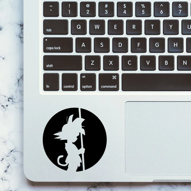 Dragon Ball Goku Silhouette наклейка для трекпада для Macbook Pro Air retina 1" 12" 1" 15" Mac тачпад для ноутбука