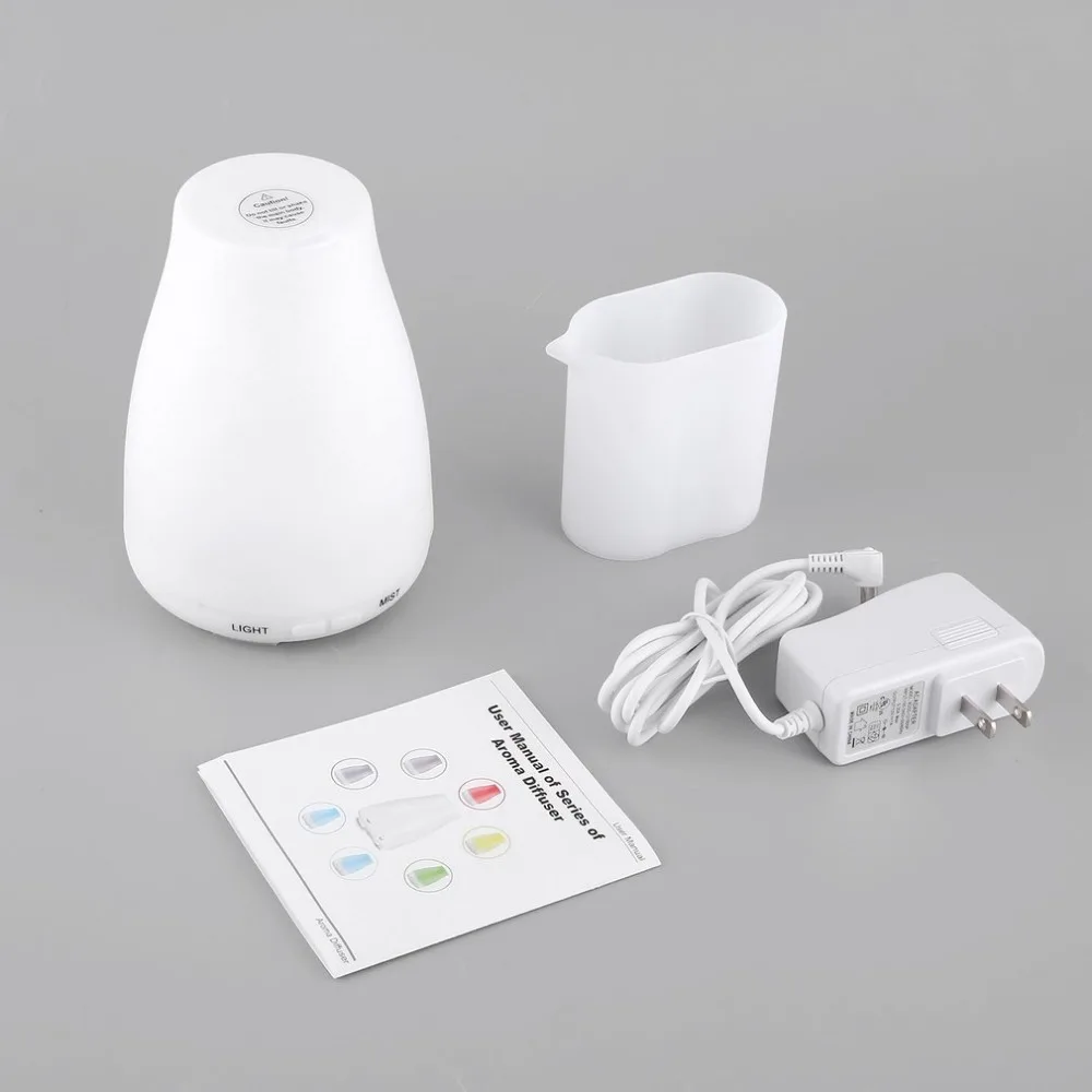 

Essential Oil Cool Mist Humidifier Aroma Diffuser for Home Office Waterless Auto Shut-off 7 Color LED Lights Changing