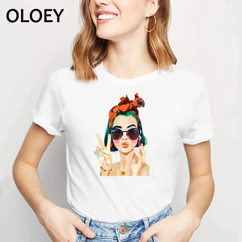 

Fashion Short Sleeve TShirt Harajuku Aesthetics Tshirt illustrations Print Short Sleeve Tops Tees Fashion Casual O Neck T Shirt