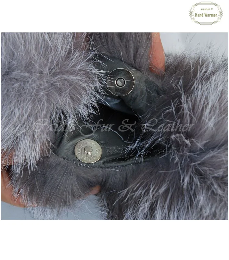 HSPL CDB049 грелка для рук из натурального меха енота лисьего меха|fur hand warmer|hand warmerhand |