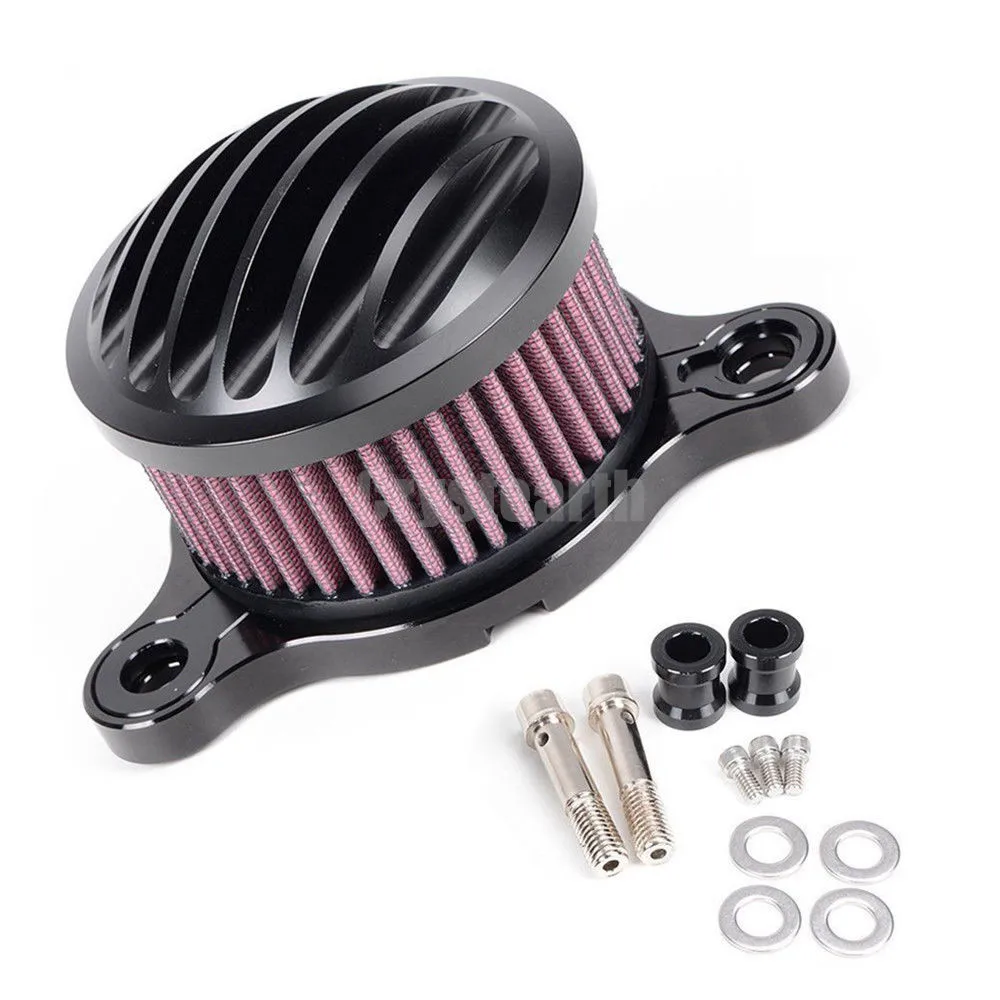 Motorcycle Air Cleaner Intake Filter System Kit Set For Harley