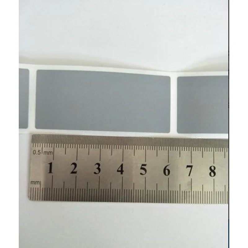 

Scratch Off Sticker 26x60mm Silver Color Blank For Postcard Cover Stationery Message Wedding Game Sticker