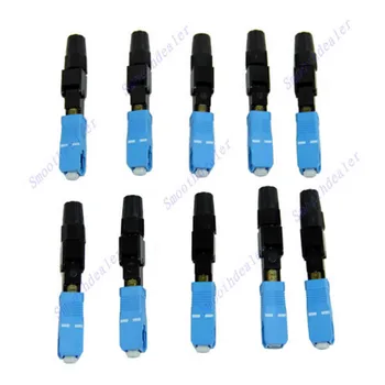 

10 pcs Fast Connector SC Fiber Quick Connector Multimode FTTH SC Single Mode UPC