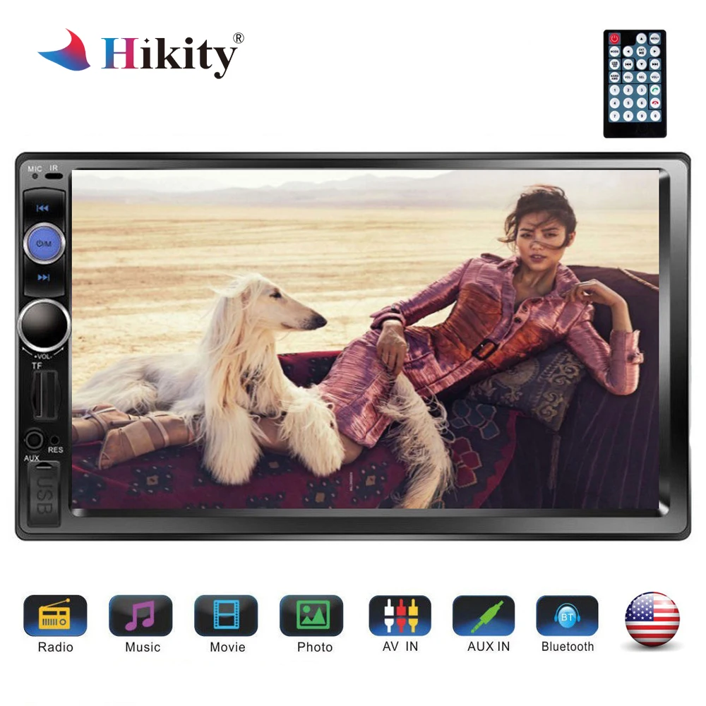 

Hikity 7" Car Multimedia Player 2 Din Universal Car Radio MP5 Player Car Auto Radio Audio Stereo With SWC Rear View Camera