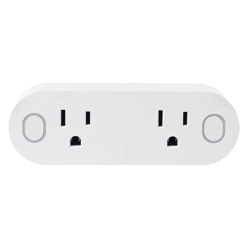 

2019 Smart Plug WiFi Remote Control Dual US Sockets Timer No Hub Energy Saving Supply US Dual Plugs