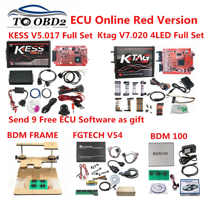 

Online EU Red KESS V2 5.017 V2.47 KESS V5.017 4 LED KTAG 7.020 V2.25 FGTECH V54 0386/0475 BDM FRAME BDM100 V1255 BDM Probe 22pcs