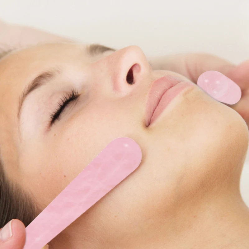 3PCS/Set Natural Stone Jade Roller Facial Massager Portable Face Lift Tools Rose Quartz Face Roller