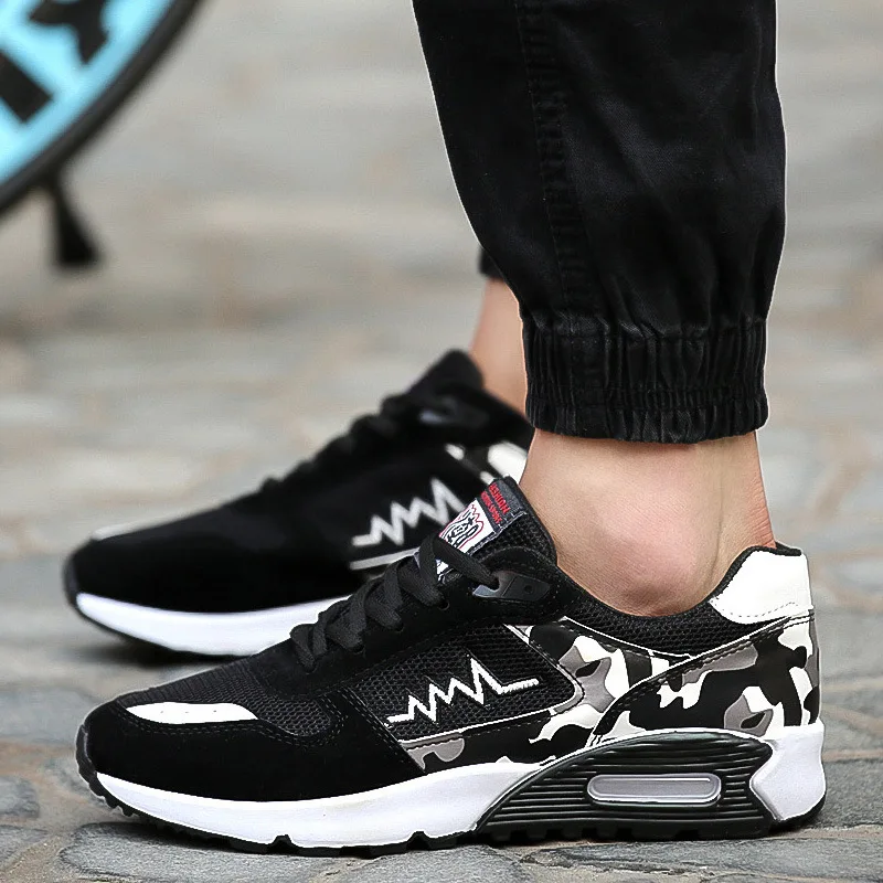 

Men Canvas Shoes Fashion Moccasins Men Sneakers Lace Up Casual Shoes Male Breathable Mesh Shoes Men Autumn