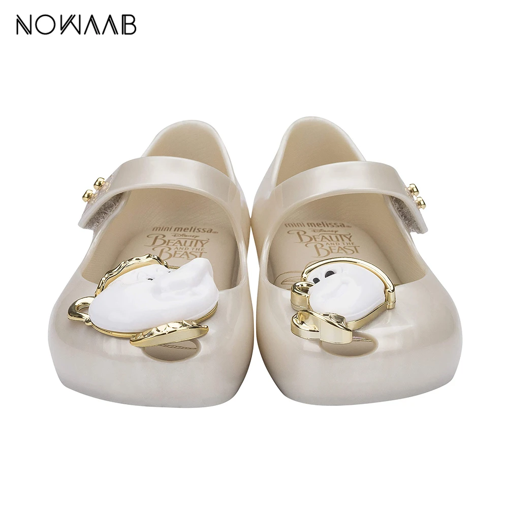 Мини Melissa Ultragirl + Beauty And The Beast летняя прозрачная обувь с бантом для девочек