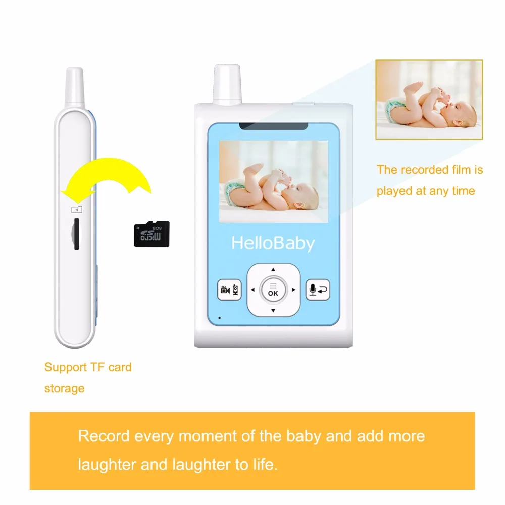 Jual HelloBaby HB25 Wireless Video Bayi Monitor dengan Dua arah Bicara Audio, Motion Detection Video Recording, Night Vision Kamera Harga HelloBaby HB25 Wireless Video Bayi Monitor dengan Dua arah Bicara Audio, Motion Detection Video Recording, Night Vision Kamera