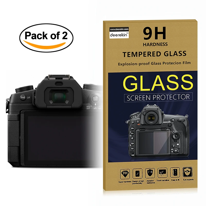 Protezione Lcd Di Vetro Autoadesiva Dello Schermo Di 2X 0.25Mm Per Panasonic Lumix Dc-S5 S5 Dmc G85 G80 Dmc-G85 G95 G90 Zs80 Tz95