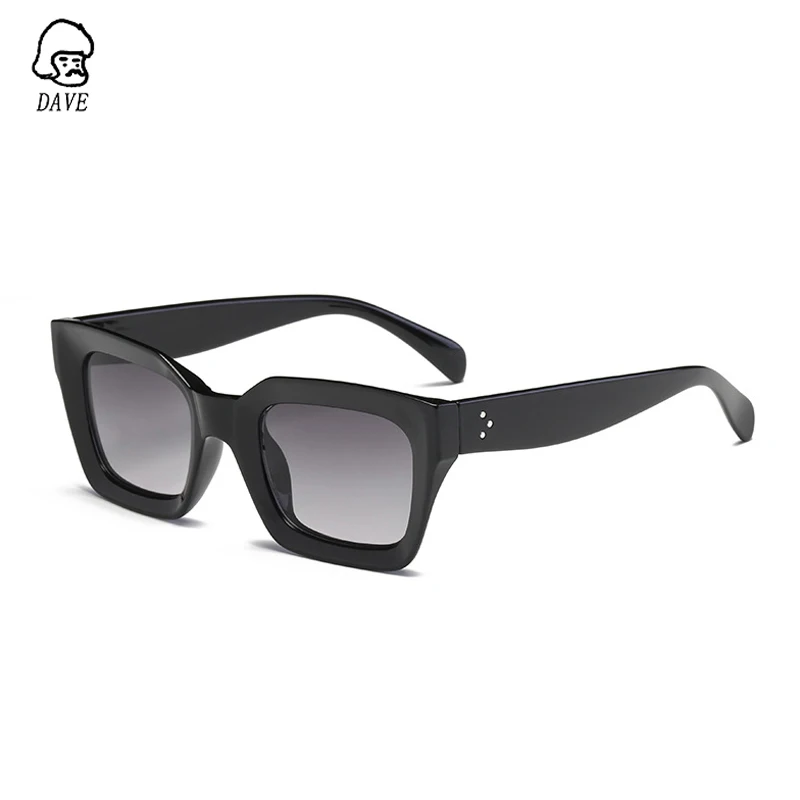 

DAVE Retro Square Sunglasses Women Brand Designer Luxury Rectangle Sun Glasses Classic Rivet Female Eyewear Gafas de sol UV400