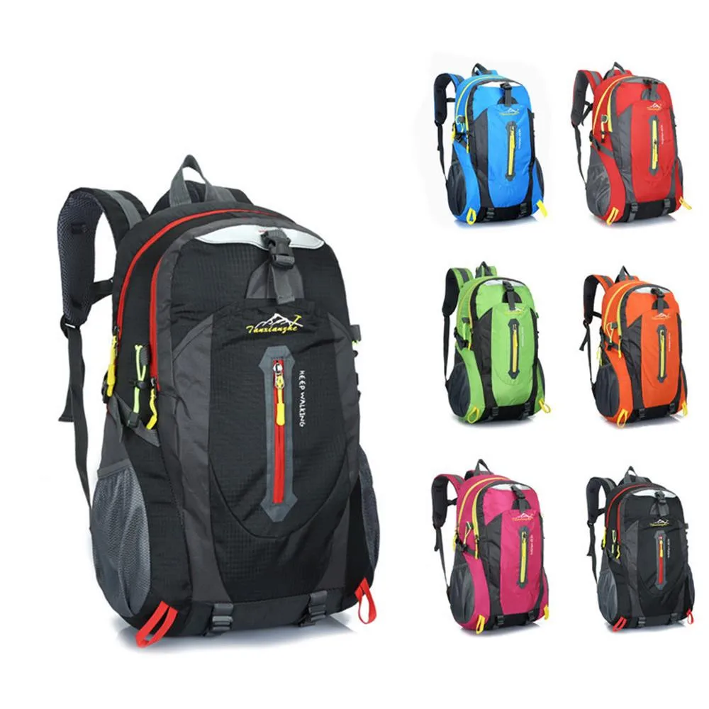 

40L Outdoor Hiking Camping Men Backpack Waterproof Back Pack Designer Backpacks Male Unisex bags Travel Luggage Rucksack bagF613