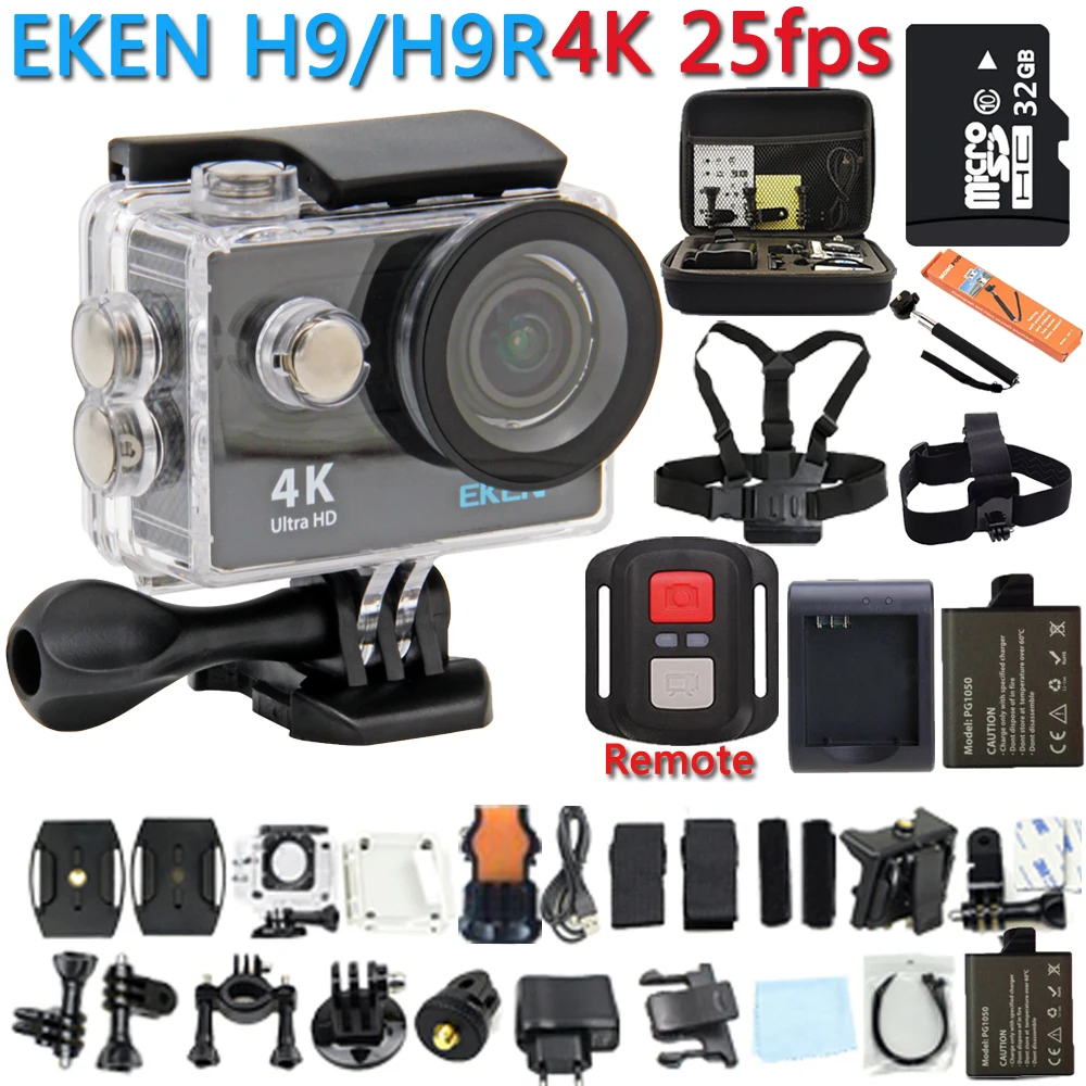 Buy Cheap Action Camera 100% Original eken H9R / H9 4K WiFi Action Sport Camera Helmet Video Cam Underwater waterproof Sport Camera
