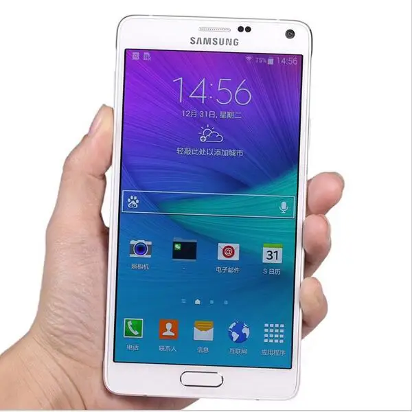 Note 4 Оригинальный разблокированный смартфон samsung Galaxy N910A N910F N910P LTE 5 7 дюймов 16MP 3 ГБ