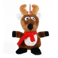 Christmas Style Plush Doll Toy For Pets Lovely Reindeer Penguin Ornament Toy Pet Universal Products