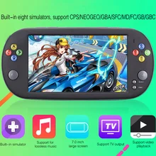 7-дюймовый ЖК-дисплей экран портативная игровая консоль-плеер 8G ТВ выход Поддержка воспроизведения видео Загрузка игр музыкальные электронные книги для фотосессий