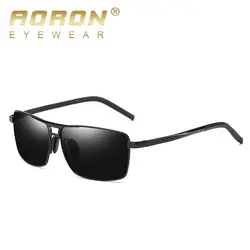Бренд AORON Дизайн новые квадратный поляризованных солнцезащитных очков Для мужчин вождения солнцезащитные очки Классический мужской очки