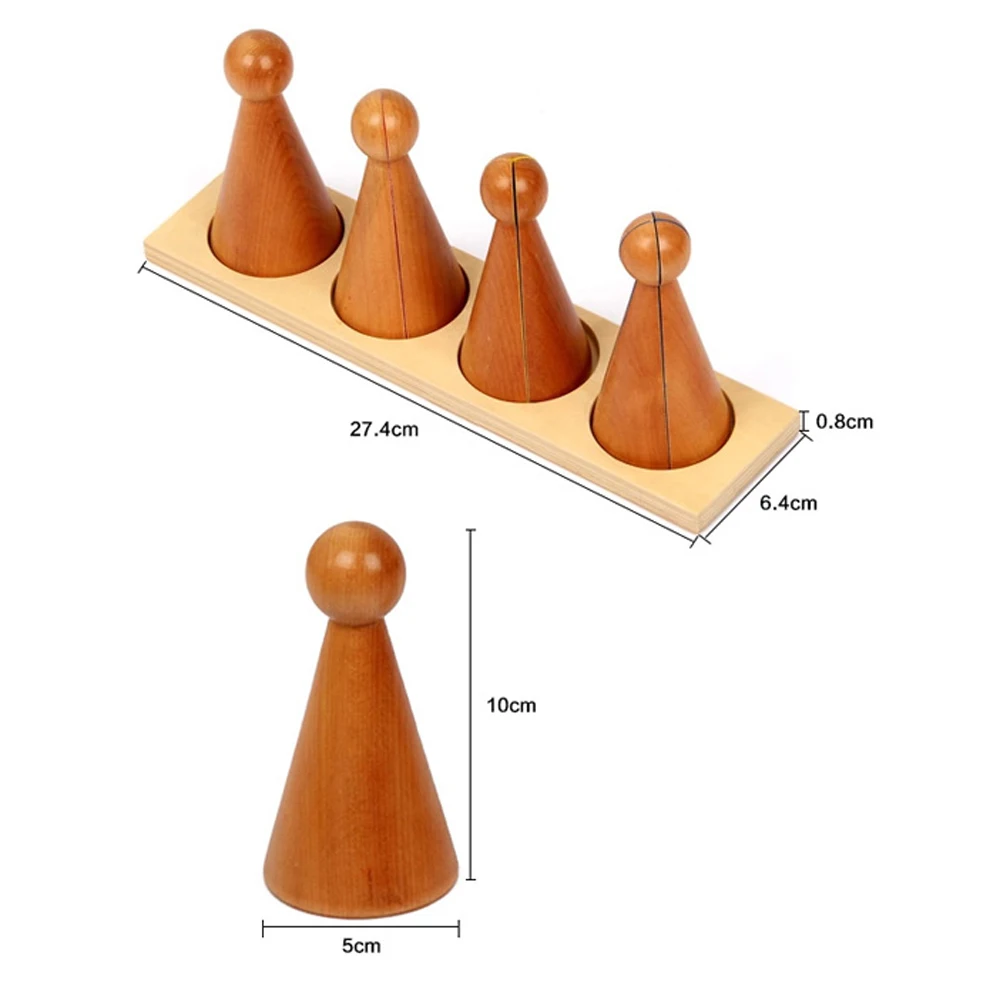 Монтессори детские развивающие деревянные Математика Обучение Игрушечные лошадки доля игрушки куклы