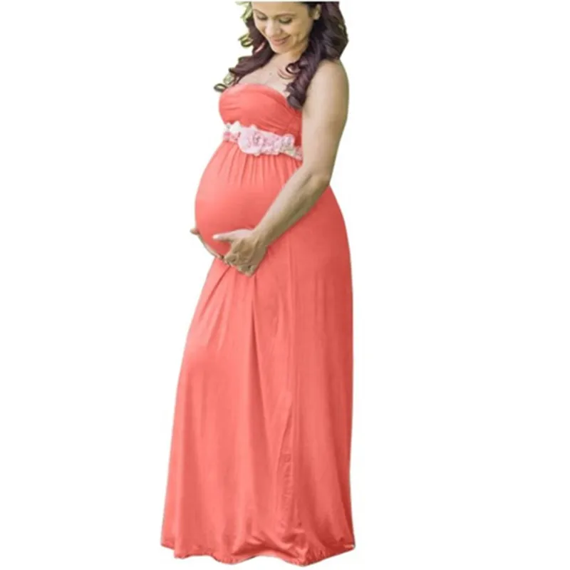 

New Maternity Photography Props Dress 2017 Pregnancy Clothes Maxi Maternity Dress Elegant Lady Prom Party Vestidos Beach Dress