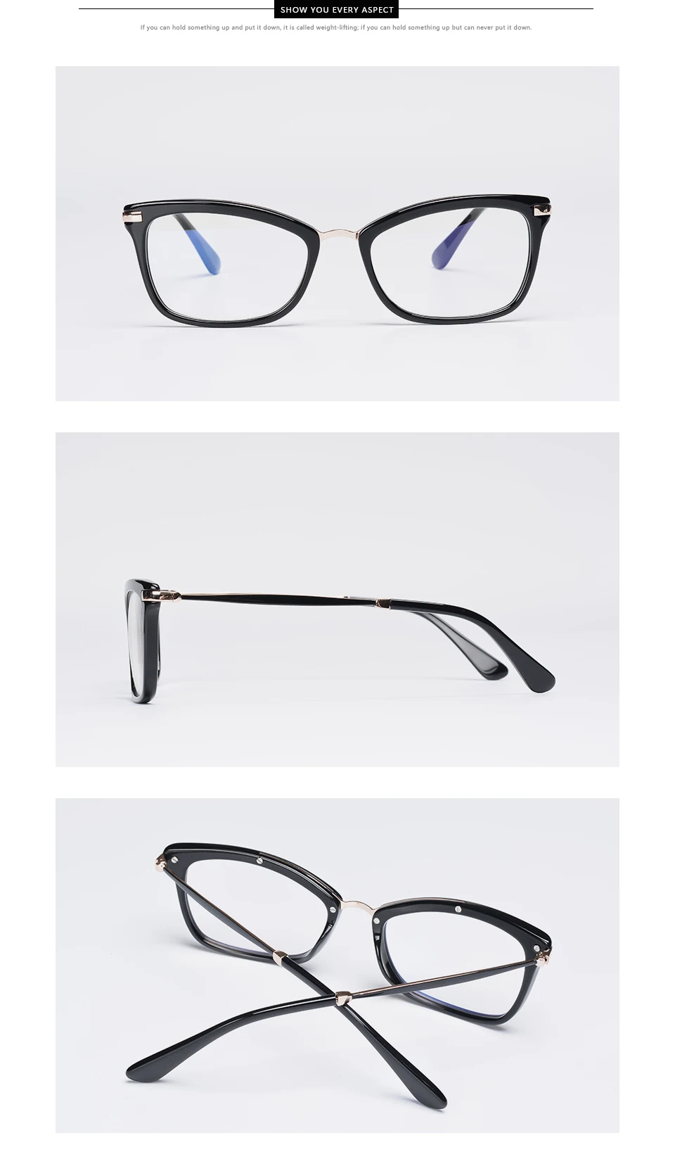 Ацетатная Женская оправа для очков, прозрачная брендовая оптическая дизайнерская оправа для близорукости, прозрачная оправа для очков# BC3861