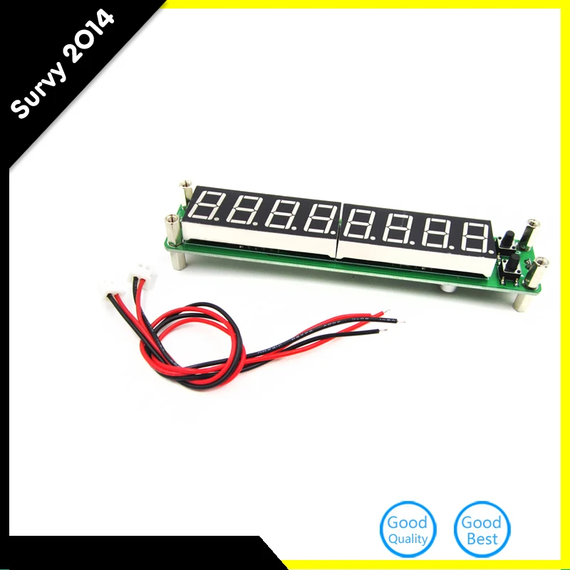 

RF Signal Frequency Counter 0.1-60MHz 20MHz ~ 2.4GHz Cymometer Tester Blue 8 Green