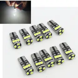 Голубой почвы BAY 10X Canbus T10 2835 9SMD светодио дный свет ошибок Клин лампы номерных знаков