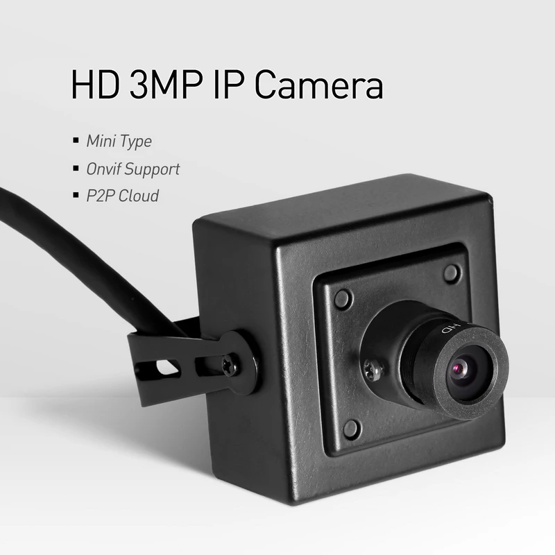 H.265 Мини HD 3MP IP камера 1296P/1080P металлическая внутренняя ONVIF P2P CCTV система